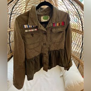 Anthropologie military inspired jacket